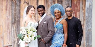 Actress Omoni Oboli’s son Tobe marries his fiancé Marelle