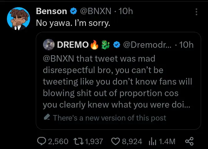 “No yawa, I am sorry” Buju finally bows to pressure, tenders apology to Davido 2 Buju bows to pressure tenders apology to Davido Kemi Filani blog