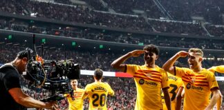 Barcelona defeated Atletico Madrid 3-0 in a match played in front of their home fans