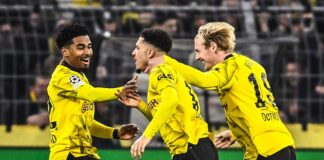 Sancho, Reus lead Dortmund to Champions League quarter-finals for first time since 2021