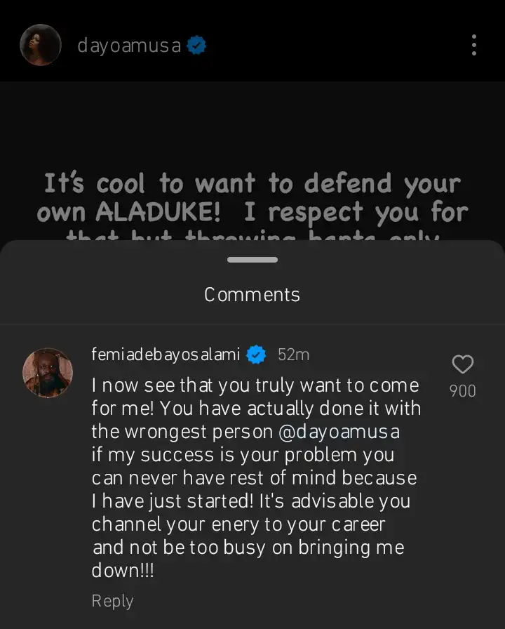 If my success is your problem then you can never have rest of mind Femi Adebayo tells Dayo Amusa Kemi Filani blog 1