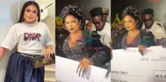 Bobrisky receives one million naira
