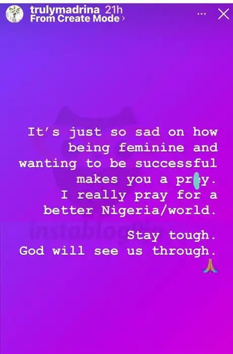 Why I never witnessed sexual harassment in the industry Cynthia Morgan Kemi Filani blog min