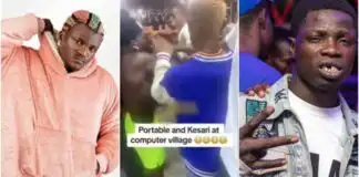 Singer Portable beats influencer Kesari to a pulp at computer village (Video)