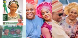 Drama in Osun State as Governor Adeleke’s wives welcome First Lady, Remi Tinubu with different posters
