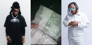 Burna Boy gifts hypeman N1m cash at Lagos club