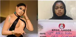 Nigerians react as EFCC releases mugshot of Bobrisky
