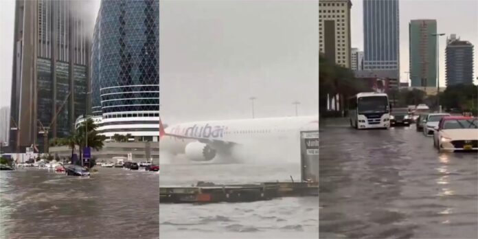 Heavy rainfall floods airports, residential areas in Dubai