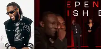 Moment Burna Boy calls for assistance