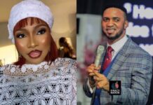 Nollywood actress, Doris Ogala isn’t backing down soon from dragging clergyman and the founder of Mountain of Liberation and Miracle Ministries (MLMM)., Pastor Chris Okafor. The movie star, who accused him of owing her, has taken to her Instagram page to make a strong allegation against him, accusing him of blackmail and threats. She claimed that he stole her money as she recalled how someone gave him N35 million of her hard-earned money to give to her, but he told her the person only paid N15 million and gave her 10 million and held onto N5 million. She thought the person was still indebted to her, unknowingly that the clergyman had taken all the money. Calling him out, she revealed that he started threatening and blackmailing her the moment she asked him for the money.