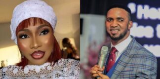 Nollywood actress, Doris Ogala isn’t backing down soon from dragging clergyman and the founder of Mountain of Liberation and Miracle Ministries (MLMM)., Pastor Chris Okafor. The movie star, who accused him of owing her, has taken to her Instagram page to make a strong allegation against him, accusing him of blackmail and threats. She claimed that he stole her money as she recalled how someone gave him N35 million of her hard-earned money to give to her, but he told her the person only paid N15 million and gave her 10 million and held onto N5 million. She thought the person was still indebted to her, unknowingly that the clergyman had taken all the money. Calling him out, she revealed that he started threatening and blackmailing her the moment she asked him for the money.