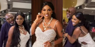 "He makes her look younger" - Loved-up video of Iyabo Ojo and lover Paulo's launch party