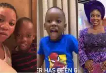 Whoever has been giving my son garri to drink behind me, dont let me catch you – Wunmi Toriola cries out as son said his best food
