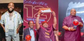 Governor Adeleke wins Governor of the Year Award, Davido reacts