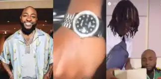 Davido gifts his nephew a new Rolex watch worth 2 million dollars as graduation gift (Video)