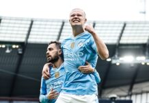 Man City thrash Wolves 5-1, Haaland Scores 4 to keep pace with Arsenal Man City thrash Wolves 5-1, Haaland Scores 4 to keep pace with Arsenal