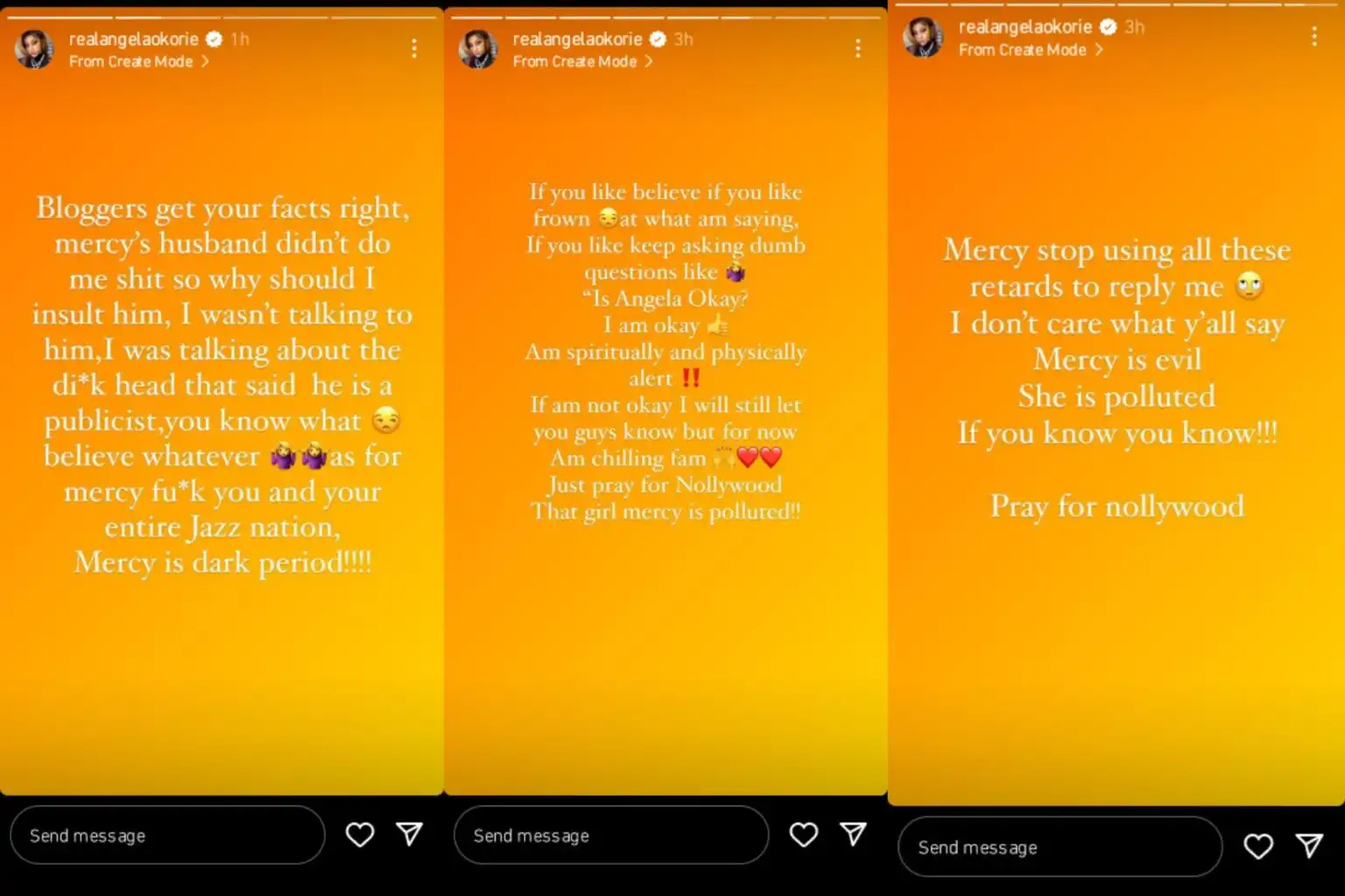 He didnt do anything to him why will I insult him Angela Okorie addresses reports of insulting Mercy Johnsons husband Kemi Filani blog min 1536x1024 1