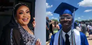 Actress Foluke Daramola emotional as her son graduates from High School