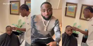 Davido’s personal barber flies to Dubai to give him haircut
