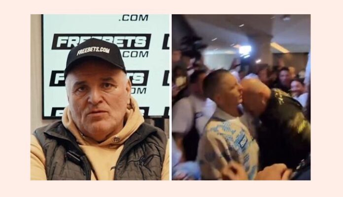 Tyson Fury’s father apologises after headbutting Oleksandr Usyk team member