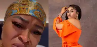 Sarah Martins sheds tears