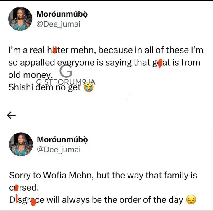 That family is curse disgrace will always be the order of the day Wofai Fada husband accused of being a bully Kemi Filani blog min 1