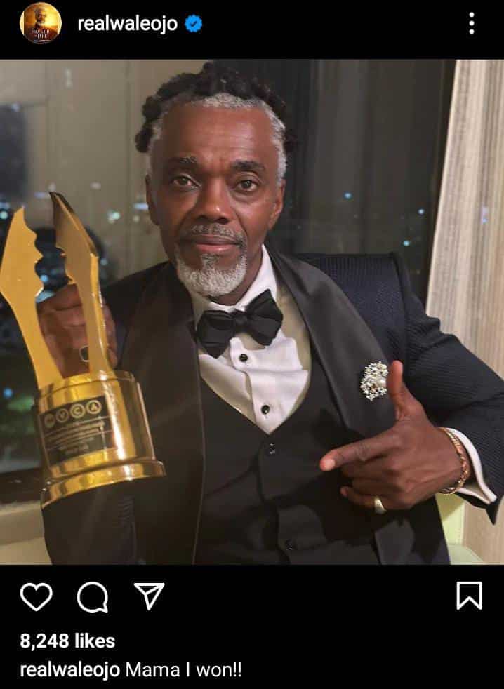AMVCA 2024: “Mama I won” – Wale Ojo celebrates as he wins ‘Best Lead Actor’ award 1 WhatsApp Image 2024 05 12 at 1.08.04 AM