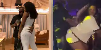 Chioma rocks and grinds on him during her birthday party