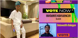 Wizkid’s son Boluwatife bags nomination at Nickelodeon Kids Choice Awards 2024