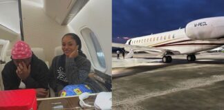 Davido and Chioma jet out of Nigeria after shutting down the country with their wedding (video)