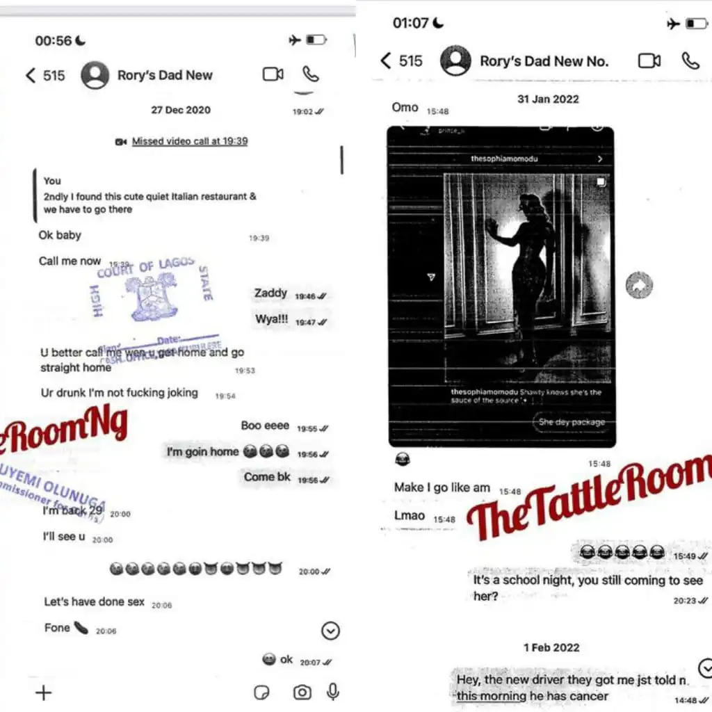Lets have phone sex Davido tells Sophia Momodu in leaked WhatsApp chat amid custody battle Kemi Filani blog min