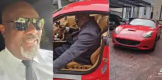 Dino Melaye reportedly spotted buying Black Market fuel for multimillion naira Ferrari (Video)