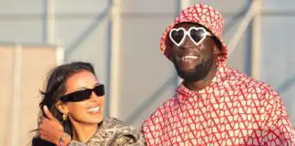 Stormzy and Maya Jama
