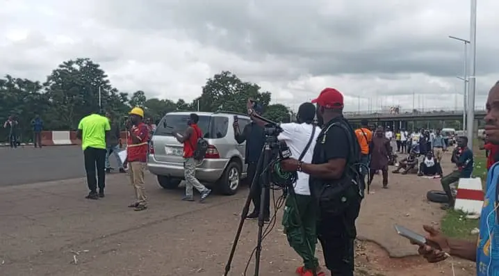BREAKING: Panic as police open fire on demonstrators at MKO Abiola Stadium Abuja (Photos) 3 IMG 20240803 WA0008 1