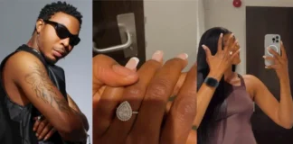 Congratulations pour in as Solidstar gets engaged to fiancée