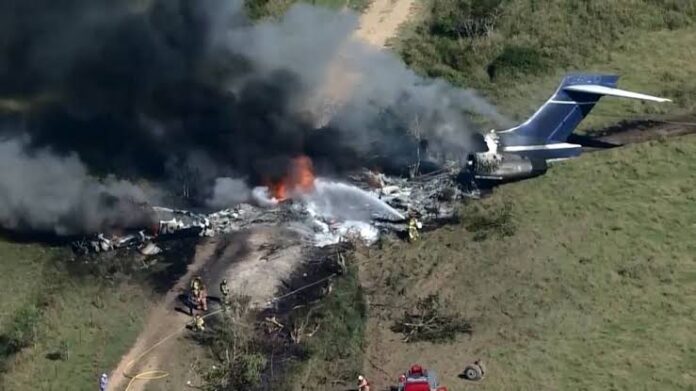 BREAKING: Plane carrying 62 passengers crashes (Video)