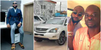 Davido surprises driver with new Lexus SUV