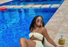Omowunmi Dada Flaunts Her Stunning Beach Vibes in Cleavage-Baring Swimwear