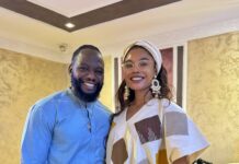 Nancy Isime and Broda Shaggi visit Pastor Jimmy Odukoya at his church