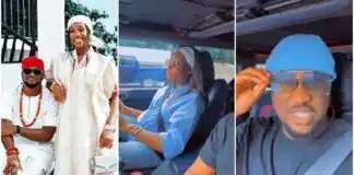 “Nah me buy car but nah you first drive am” – Paul Okoye teases wife as they cruise in new ride