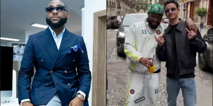 ‘I'm the king of Nigeria’ – Davido claims as he links up with Saudi Arabian Prince in Paris (Video)