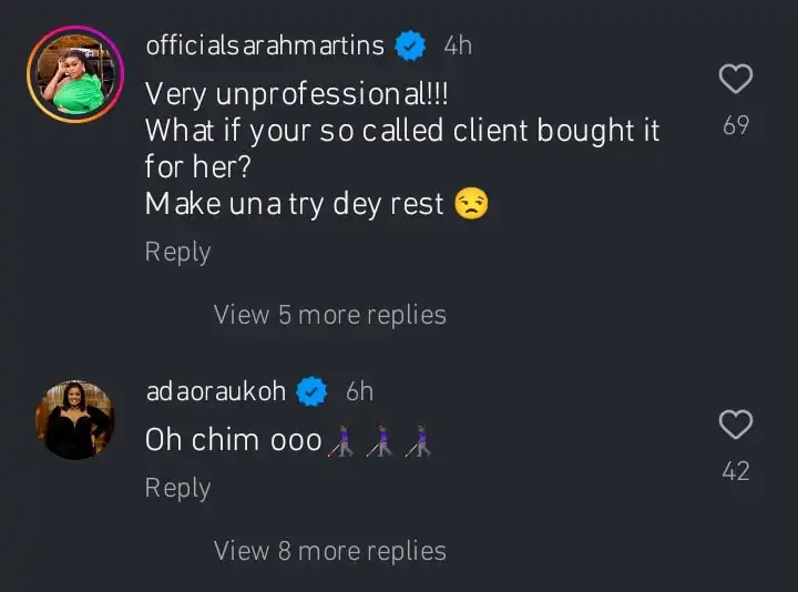 Sarah Martins Blasts Real Estate Firm for Calling Out Sophia Momodu Over Alleged House Claims