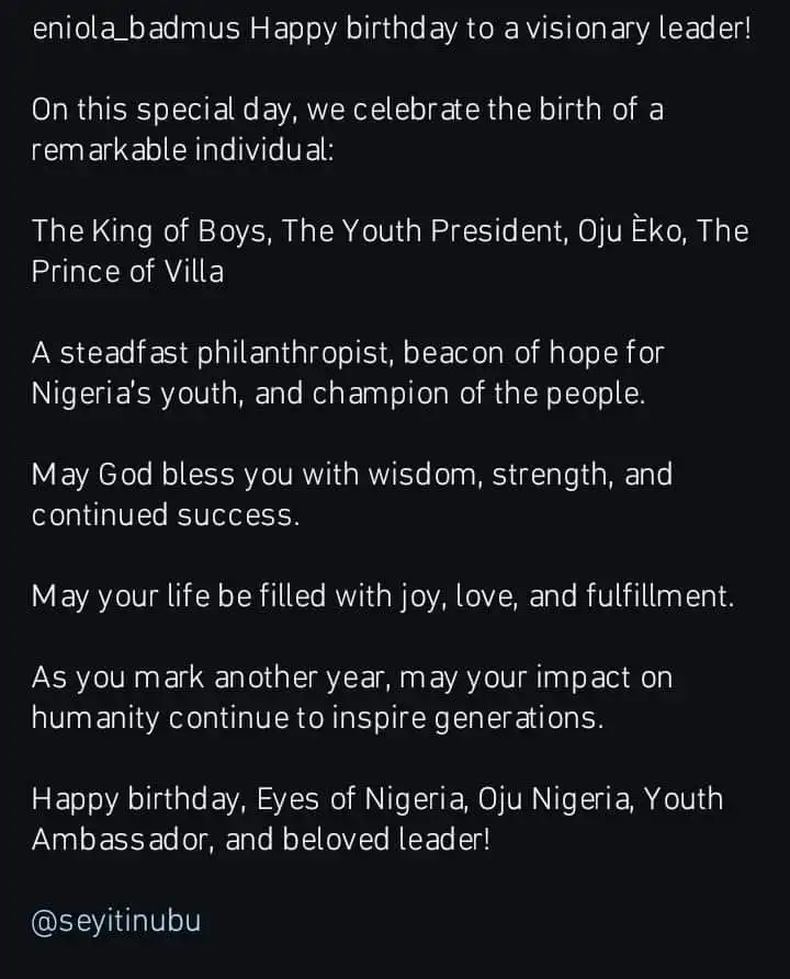 A visionary leader and the eyes of Nigeria Eniola Badmus hails Seyi Tinubu on his birthday Kemi Filani blog min 1