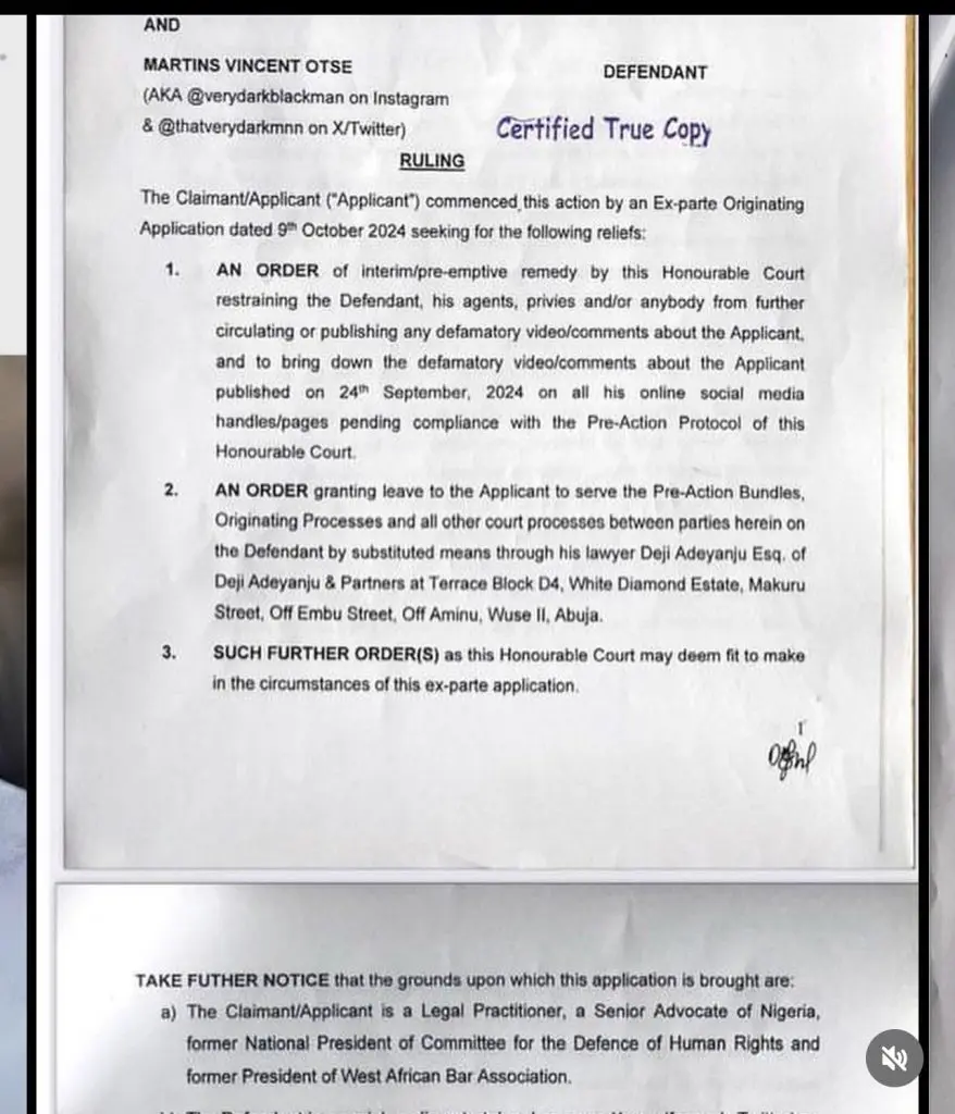 Court orders VeryDarkMan to delete defamatory video made against Femi Falana 1 IMG 6744 878x1024 1