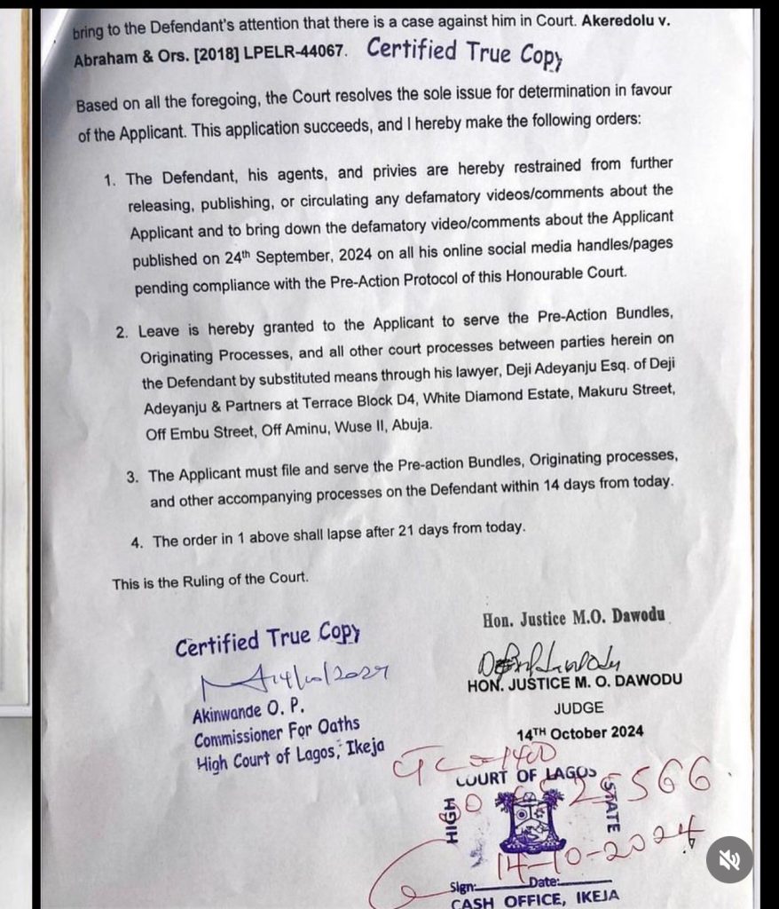 Court orders VeryDarkMan to delete defamatory video made against Femi Falana 2 IMG 6745 878x1024 1