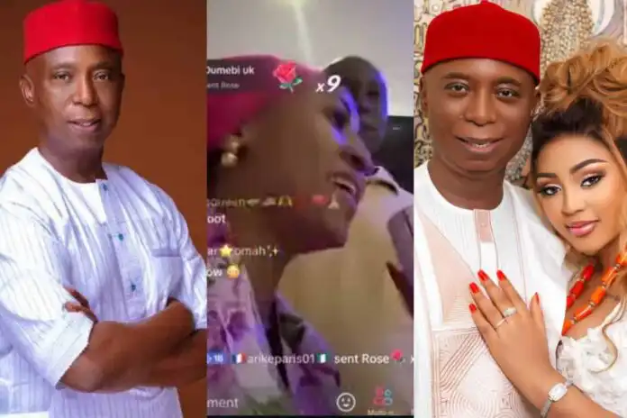 Ned Nwoko Queries Regina Daniels on TikTok Live, Netizens React with Mixed Opinions