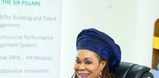 Mrs. Uju Kennedy Ohanenye, Minister of Women Affairs,