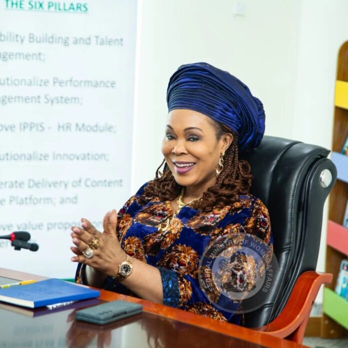 Mrs. Uju Kennedy Ohanenye, Minister of Women Affairs,