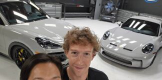 Mark Zuckerberg unveils custom-designed Porsches for himself and his wife