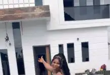 Actress Evan Okoro shows off her new house